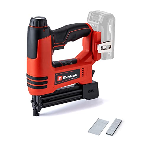 Einhell Akku-Nagler TE-CN 18 Li - Solo Power X-Change (Li-Ion, 18V, Tacker und Nagelpistole, max. 20 Schuss pro Minute, inkl. 300 Nägel, inkl. 300 Klammern, ohne Akku, ohne Ladegerät) von Einhell