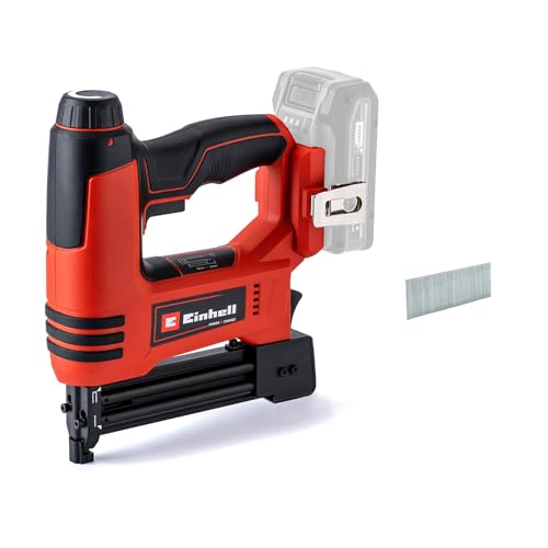 Einhell Akku-Nagler TE-CN 18 Li - Solo Power X-Change (Li-Ion, 18V, Tacker und Nagelpistole, max. 20 Schuss pro Minute, inkl. 3300 Nägel, inkl. 3300 Klammern, ohne Akku und Ladegerät) von Einhell