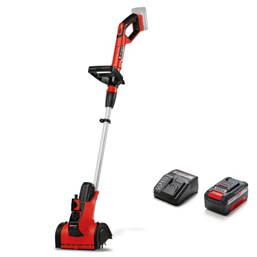 Einhell Akku-Oberflächenbürste PICOBELLA Power X-Change (Li-Ion, 18V, 115 mm Bürstendurchmesser, 215 mm Arbeitsbreite, integr. Gartenschlauchanschluss, inkl. Bürste MEDIUM, 4,0 Ah Akku und Ladegerät) von Einhell