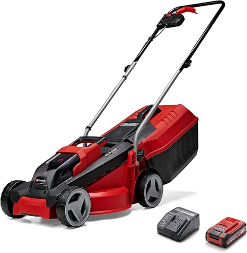 Einhell City Akku-Rasenmäher GE-CM 18/30 Li Kit Power X-Change (18 V, 30 cm Schnittbreite, bis 150 m², Brushless, 25L Fangkorb, 30-70 mm Schnitthöhe, inkl. 3,0 Ah Akku + Ladegerät) von Einhell