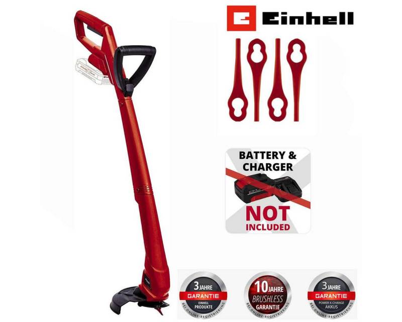 Einhell Akku-Rasentrimmer Akku-Rasentrimmer GC-CT 18/24 Li P-Solo 18V PXC inkl. 20 Messer von Einhell