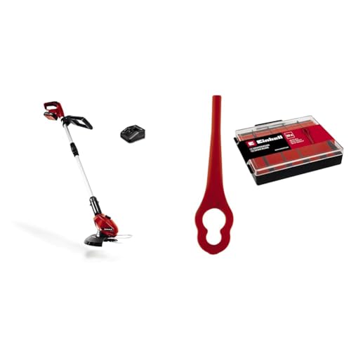 Einhell Akku-Rasentrimmer GE-CT 18 Li Kit Power X-Change (Li-Ion, 18V, Motorkopf drehbar, Flowerguard, inkl. 70 Kunststoffmesser, 2,0Ah Akku und Ladegerät) von Einhell