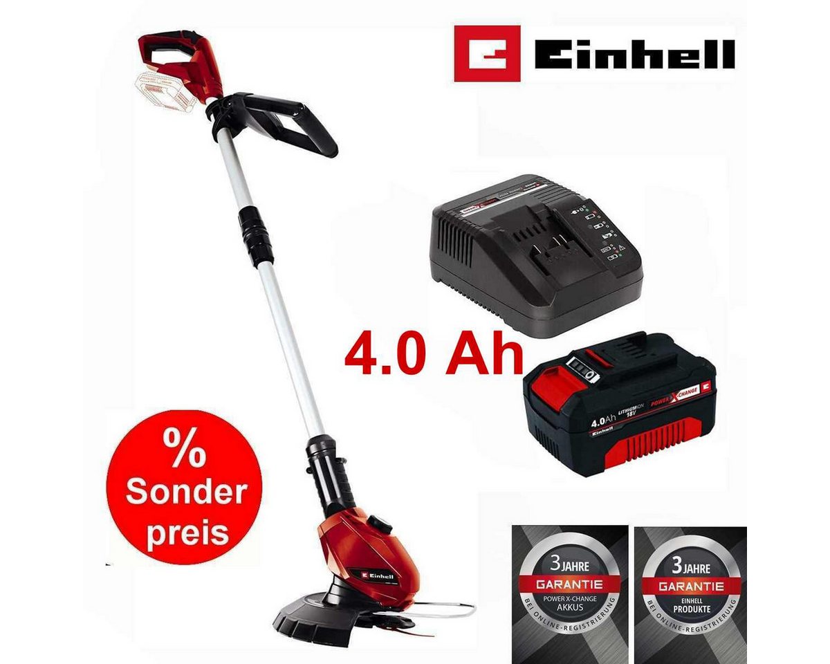 Einhell Akku-Rasentrimmer Rasentrimmer Power X-Change GE-CT 18 Li mit Akku 4.0 Ah Ladegerät Einhell Akku-Rasentrimmer Rasentrimmer Power X-Change GE-CT 18 Li mit Akku 4.0 Ah Ladegerät von Einhell