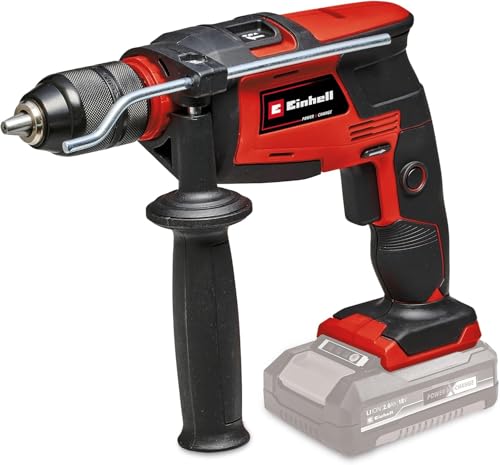 Einhell Akku-Schlagbohrmaschine TE-ID 18 Li-Solo Power X-Change (Li-Ion, 18 V, Bohr- und Schlagbohrfunktion, 13 mm max. Bohrleistung Beton, 13 mm Schnellspannbohrfutter, ohne Akku und Ladegerät) von Einhell