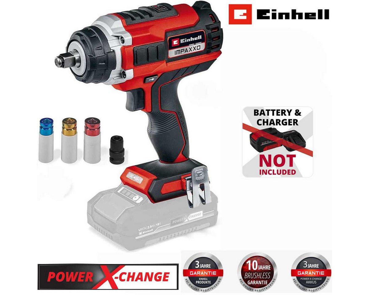 Einhell Akku-Schlagschrauber Schlagschrauber IMPAXXO 18/450 Solo 18V 3-Gang-Getriebe, Bl Einhell Akku-Schlagschrauber Schlagschrauber IMPAXXO 18/450 Solo 18V 3-Gang-Getriebe, Bl von Einhell