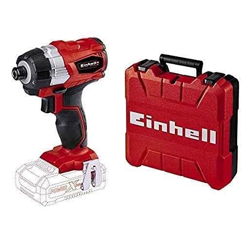 Einhell Akku Schlagschrauber TE-CI 18 Li Brushless Solo Power X-Change (Lithium Ionen, 18 V, 180 Nm, LED Licht) + Koffer E-Box S35 (für universelle Aufbewahrung von Werkzeug und Zubehör) von Einhell