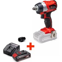 Einhell Akku-Schlagschrauber TE-CW 18 Li BL+ 1/2 Zoll Bit-Adapter & 2,5Ah Akku Starterkit von Einhell