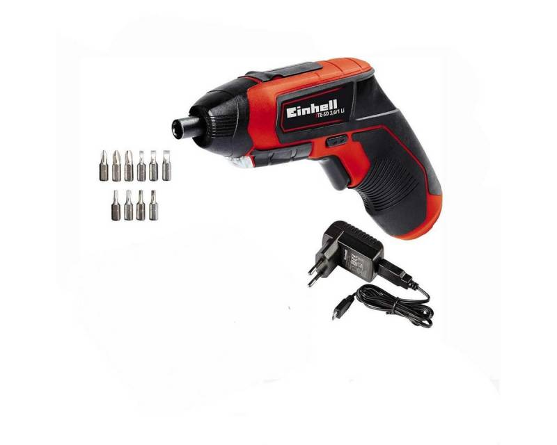 Einhell Akku-Schrauber Akkuschrauber TE-SD 3,6/1 Li 3.6V, USB-Lader, LED-,10-tlg. Bit-Set Einhell Akku-Schrauber Akkuschrauber TE-SD 3,6/1 Li 3.6V, USB-Lader, LED-,10-tlg. Bit-Set von Einhell