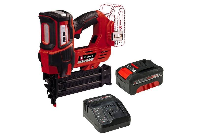 Einhell Akku-Tacker Akku-Nagler FIXETTO 18/50 N inkl. Starter Kit 4,0 Ah Akku und Ladegerä, (4,0 Ah Akku und Ladegerät Power X-Change im Lieferumfang enthalten) von Einhell