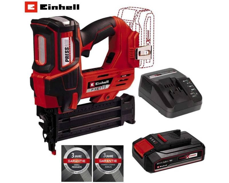 Einhell Akku-Tacker Akku-Tacker FIXETTO 18/38 S 18V, 60 Schuss/min von Einhell