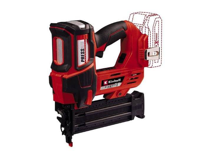 Einhell Akku-Tacker Profi Akku-Nagler FIXETTO 18/50 N mit Einzel- und Serienschuss, (Akku und Ladegerät seperat erhältlich), rot von Einhell