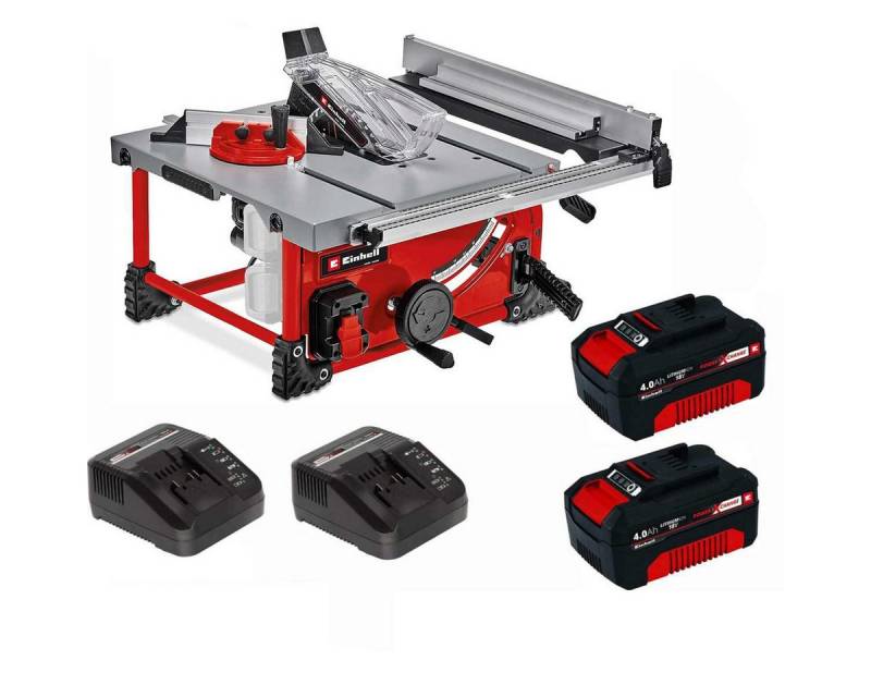 Einhell Akku-Tischkreissäge Tischkreissäge TE-TS 36/210 Li- mit Akkus 4.0 Ah + Ladegerät von Einhell
