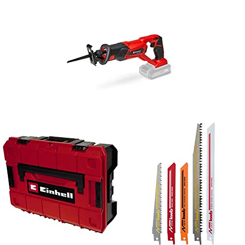 Einhell Akku-Universalsäge TE-AP 18/22 Li-Solo Power X-Change (18 V, Li-Ion, 2600 min-1 max. Hubzahl, max. 100 mm Schnitttiefe, ohne Akku, inkl. Koffer und Sägeblatt-Set) von Einhell