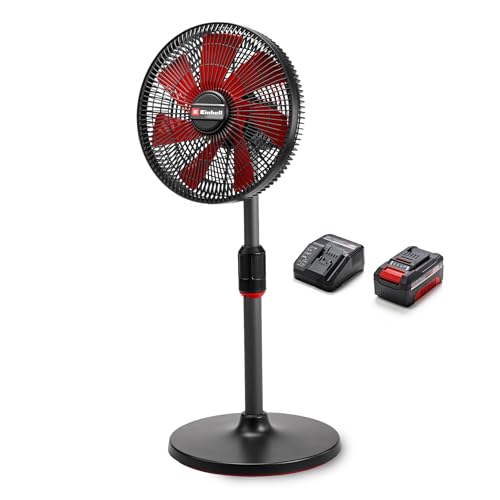 Einhell Akku-Ventilator GE-CF 18/320 P Li Power X-Change (18 V, Stand-Ventilator, 4 Geschwindigkeitsstufen, autom. Schwenkfunktion, höhenverstellbar, inkl. 4,0 Ah Akku) von Einhell