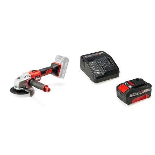 Einhell Akku-Winkelschleifer AXXIO 18/125 Power X-Change (18V, Ø125mm, Li-Ion, Brushless, Softstart, Wiederanlauf-, Scheiben-, Überlastschutz, inkl. 4,0 Ah Akku und Ladegerät, ohne Trennscheibe) von Einhell