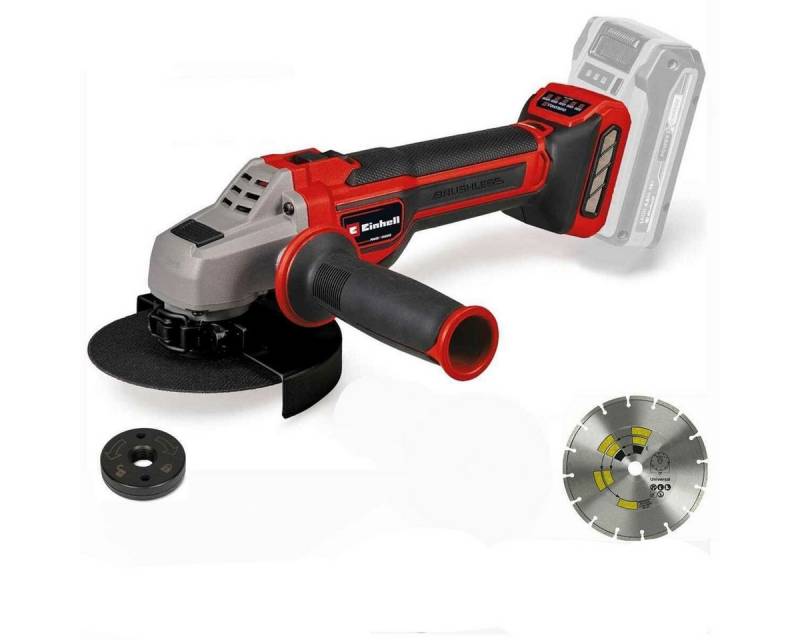 Einhell Akku-Winkelschleifer Pro Akku-Winkelschleifer TP-AG 18/125 CE Q Li-18V Solo + Trennscheibe Einhell Akku-Winkelschleifer Pro Akku-Winkelschleifer TP-AG 18/125 CE Q Li-18V Solo + Trennscheibe von Einhell