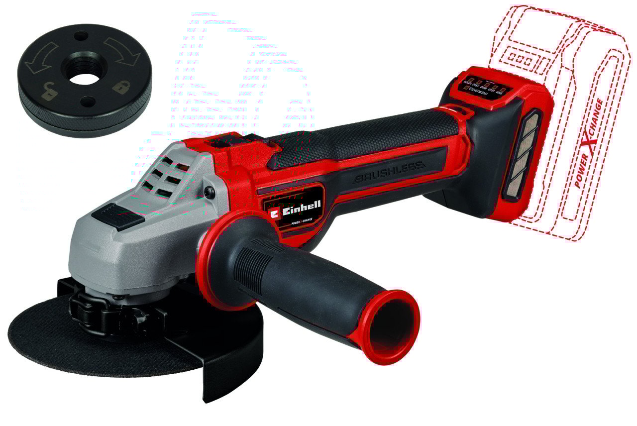 Einhell Akku-Winkelschleifer TP-AG 18/125 CE Q Li Solo 18 V von Einhell