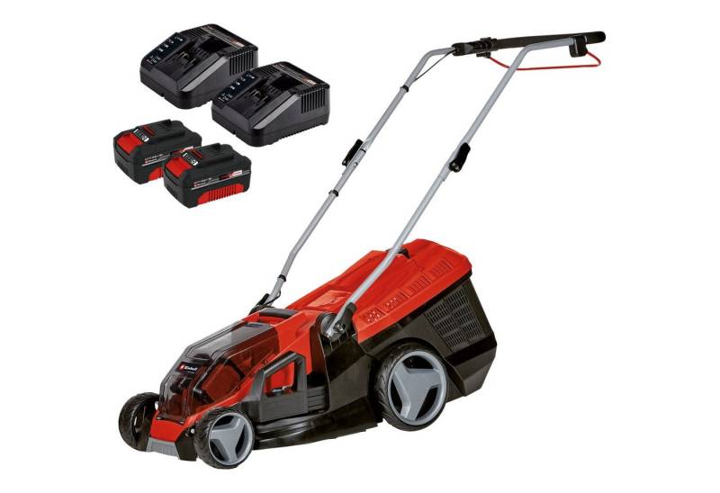Einhell Akkurasenmäher EINHELL Akku-Rasenmäher GE-CM 36/36 Li, (2x, (2x Li-Ionen Akku 4,0Ah) von Einhell