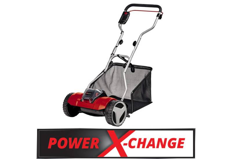 Einhell Akkurasenmäher Einhell Akku-Spindelmäher GE-HM 18/38 Li-Solo, 38 cm Schnittbreite, (ohne Akku und Ladegerät), 4-stufige Schnitthöhenverstellung, Mähspindel mit 5 Stahlmessern von Einhell