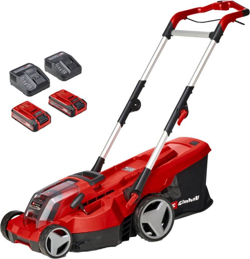 Einhell Akkurasenmäher Einhell Power X-Change RASARRO 36/36, 36 cm Schnittbreite, mit 2x Akku 18V/3,0Ah Plus und 2x Ladegerät von Einhell