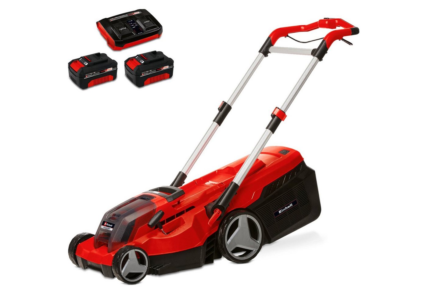 Einhell Akkurasenmäher EINHELL Professional Akku-Rasenmäher RASARRO, (2x Li-Ionen Akku 4,0Ah) von Einhell