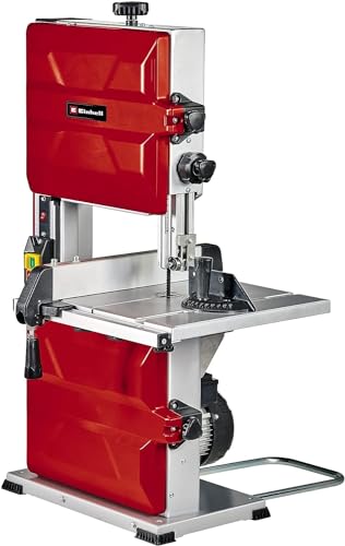 Einhell Bandsäge TC-SB 245 L (400W, max. Sägebandgeschwindigkeit 726m/min, 245 mm Durchlassbreite, max. Schnitthöhe 101 mm, neigbarer Sägetisch, Parallel- und Winkelanschlag, Absauganschluss) von Einhell