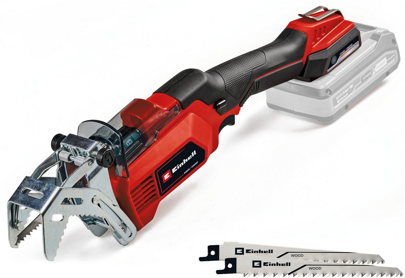 Einhell Baum- und Strauchschneider GE-GS 18/150 Li-Solo, 10 cm Schnittlänge, Akku-Astsäge, ohne Akku und Ladegerät von Einhell