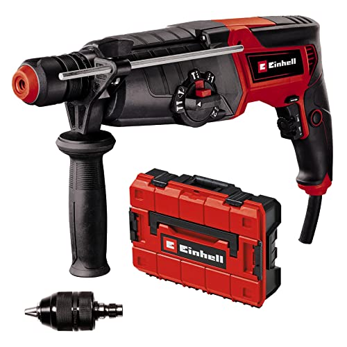 Einhell Bohrhammer TE-RH 950/1 5F (950 W, 2-Gang-Getriebe, Schlagstärke 3 J, SDS-plus-Aufnahme, Bohrtiefenanschlag, Bohrleistung 28 mm in Beton, inkl. Zusatzbohrfutter) von Einhell