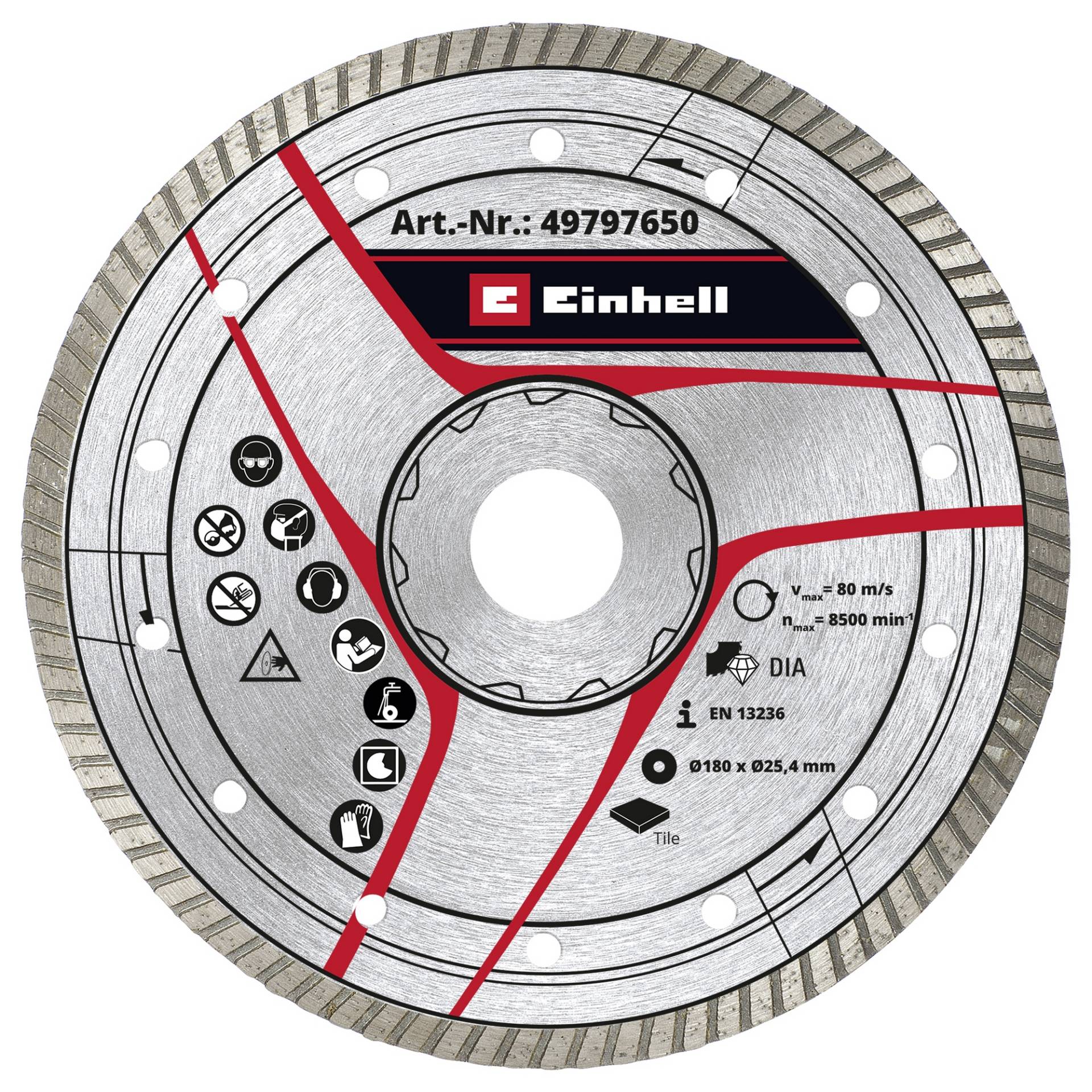 Einhell Diamant-Trennscheibe Ø 180 x 25,4 mm mit Turborand Einhell Diamant-Trennscheibe Ø 180 x 25,4 mm mit Turborand von Einhell
