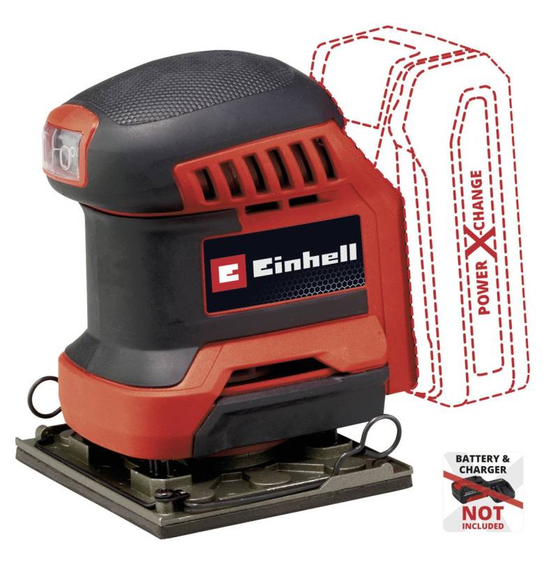 Einhell Expert Akku-Faustschleifer TE-OS 18/113 Li Solo von Einhell