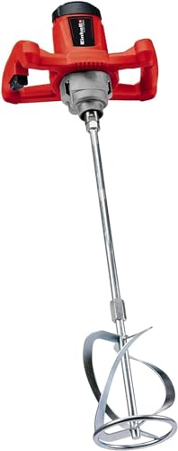 Einhell Farb-Mörtelrührer TC-MX 1200 E (1.200 W, 680 min-1, kompakte 1-Gang-Maschine zum Mischen zähflüssiger Materialien, Drehzahl-Elektronik, ergonomische Handgriffe, M14-Gewinde, inkl. Rührer für M von Einhell