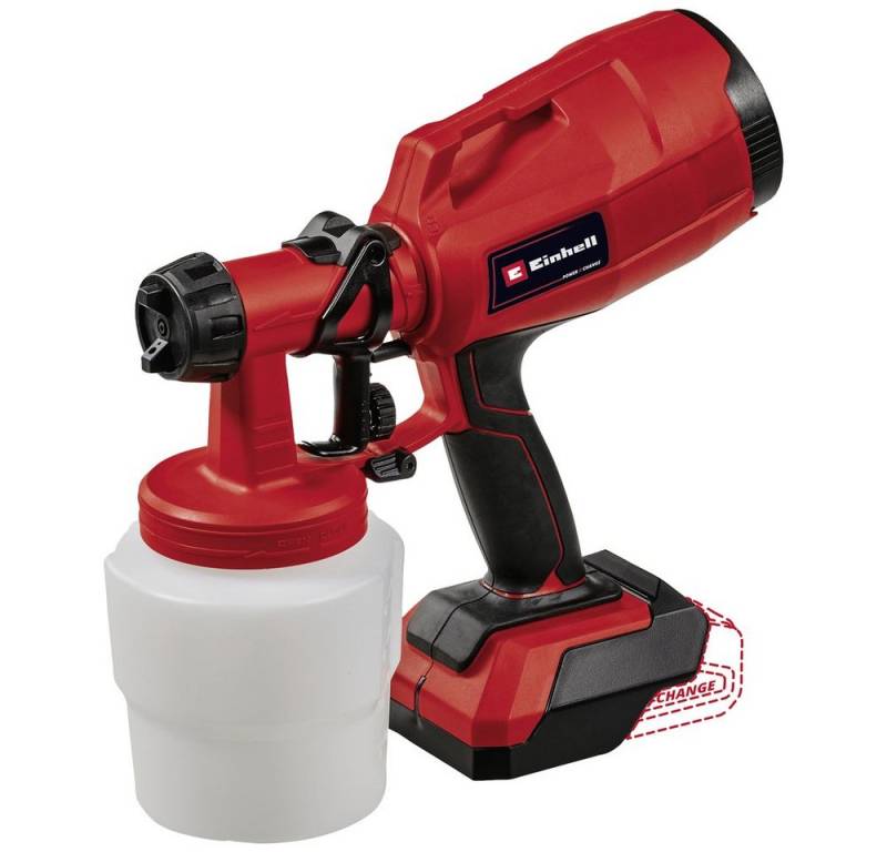 Einhell Farbsprühgerät Einhell Power X-Change TC-SY 18/60 Li-Solo Farbsprühsystem Fördermen von Einhell