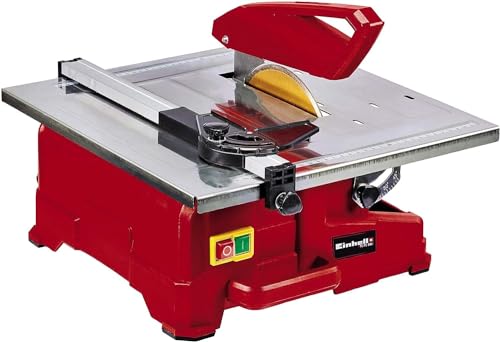 Einhell Fliesenschneidmaschine TC-TC 800 (800 W, 2.950 min-1, neigbarer Edelstahltisch mit Winkelskala, verstellbarer Winkelanschlag, Parallelanschlag mit Skala, inkl. Diamanttrennscheibe Ø 180) von Einhell