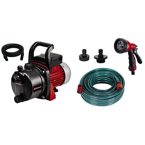 Einhell Gartenpumpe GC-GP 6538 (650 W, 3,6 bar Druck, 3.800 l/h, Wassereinfüllschraube, Wasserablassschraube, inkl. 4-tlg. Zubehör-Set) von Einhell