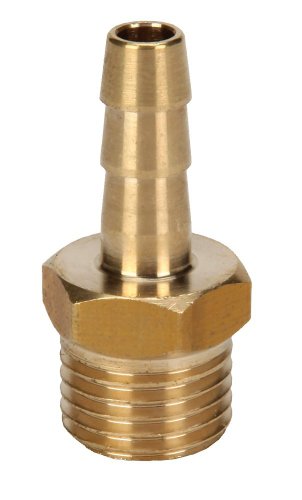 Original Einhell Gewindestecktülle (R 1/4" Außengewinde, Durchmesser 6 mm, Kompressor-Zubehör, aus robustem Messing) von Einhell