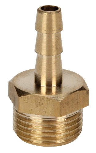 Original Einhell Gewindestecktülle (R 3/8" Außengewinde, Durchmesser 6 mm, Kompressor-Zubehör, aus robustem Messing) von Einhell