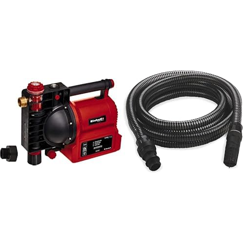 Einhell Hauswasserautomat GE-AW 1042 FS (1.050 W, 4200 L/h Fördermenge, 4.8 bar Förderdruck, Wasserfüll-/Schmutz-/Sauganzeige, Trockenlaufsicherung, Flow-Sensor, inkl. 4 m Saugschlauch) von Einhell