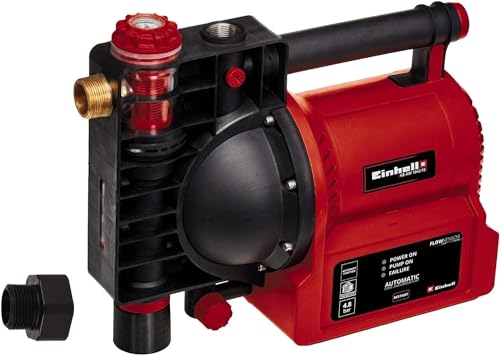 Einhell Hauswasserautomat GE-AW 1042 FS (1.050 Watt, Wasserfüll-/Schmutz-/Sauganzeige, Trockenlaufsicherung, Flow-Sensor, Thermo-/Brühschutz, Rückschlagventil) von Einhell