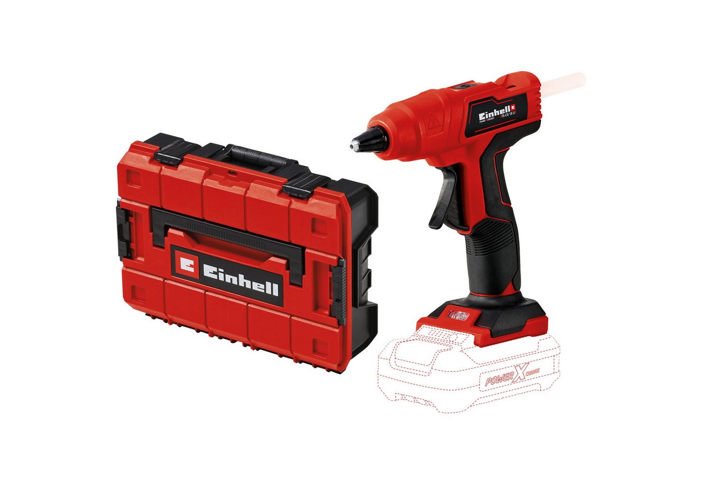 Einhell Heißklebepistole EINHELL Akku-Heißklebepistole TE-CG 18 Li Solo + E-Box Koffer S-F Einhell Heißklebepistole EINHELL Akku-Heißklebepistole TE-CG 18 Li Solo + E-Box Koffer S-F von Einhell