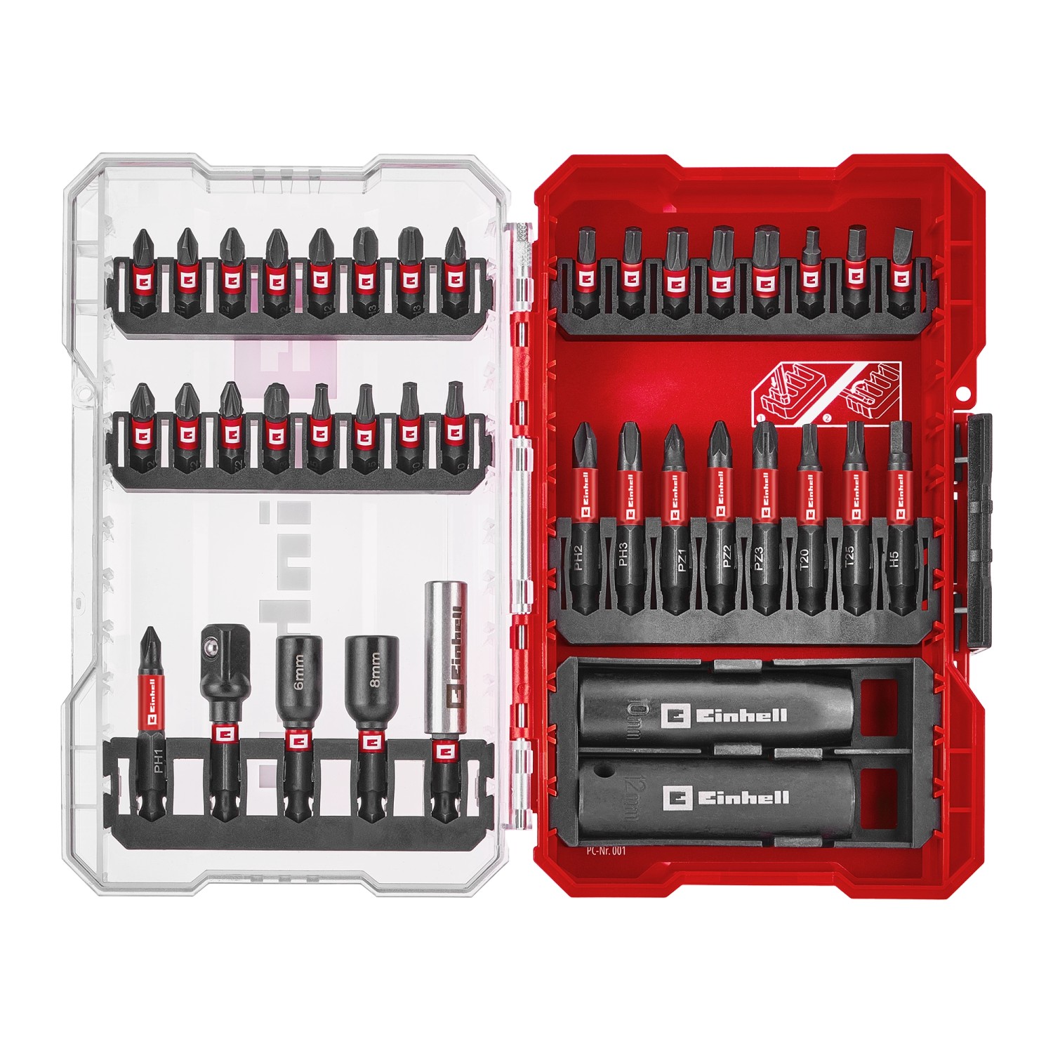 Einhell Impact Bit- und Stecknuss-Set M-Case 39-teilig Einhell Impact Bit- und Stecknuss-Set M-Case 39-teilig von Einhell
