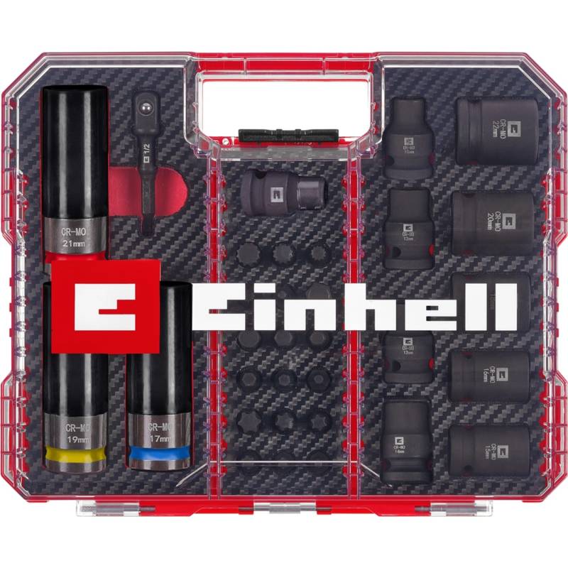 Original Einhell KFZ Impact Stecknuss Bit Set 32 tlg XL CASE 1/2 Zoll von Einhell