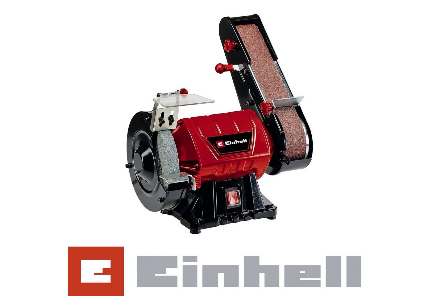 Einhell Klapptritt Einhell Stand-Bandschleifer TH-US 350 mit Schleifband- und Schleifsche von Einhell