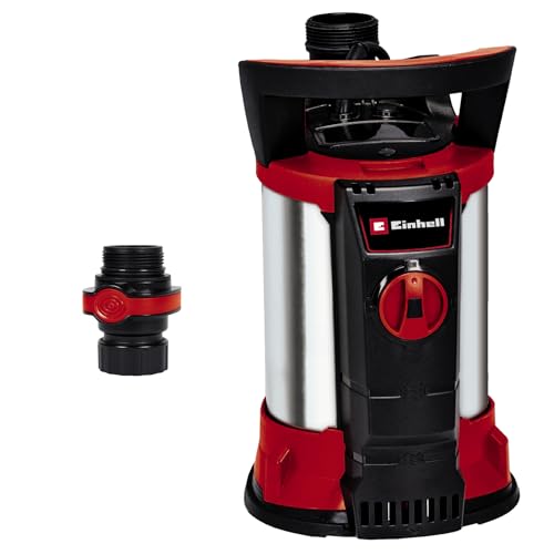 Einhell Klarwasserpumpe GE-SP 4390 N-A LL ECO (Eco Power, 430 W, max. 9000 l/h, Flachabsaugend bis 1 mm, Aquasensor mit 3 automatischen Sensorstarthöhen, Dauermodus, inkl. Schnellverbinder) von Einhell
