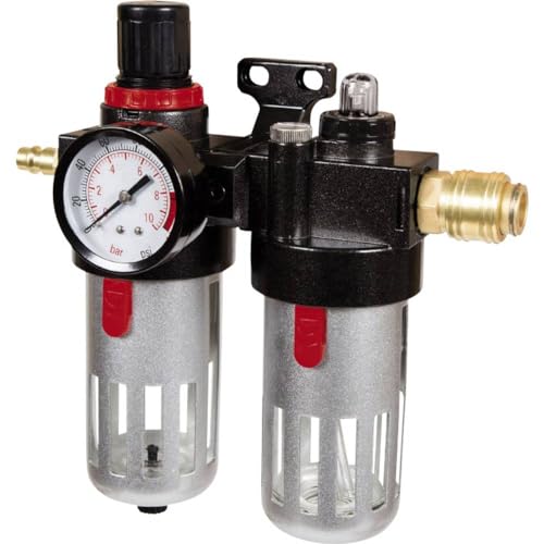Original Einhell Kombiwartungseinheit mit Öler (Kompressor-Zubehör, Anschluss R 3/8", integriertes Manometer für Betriebsdruck, max. Eingangsdruck 10 bar) Original Einhell Kombiwartungseinheit mit Öler (Kompressor-Zubehör, Anschluss R 3/8", integriertes Manometer für Betriebsdruck, max. Eingangsdruck 10 bar) von Einhell