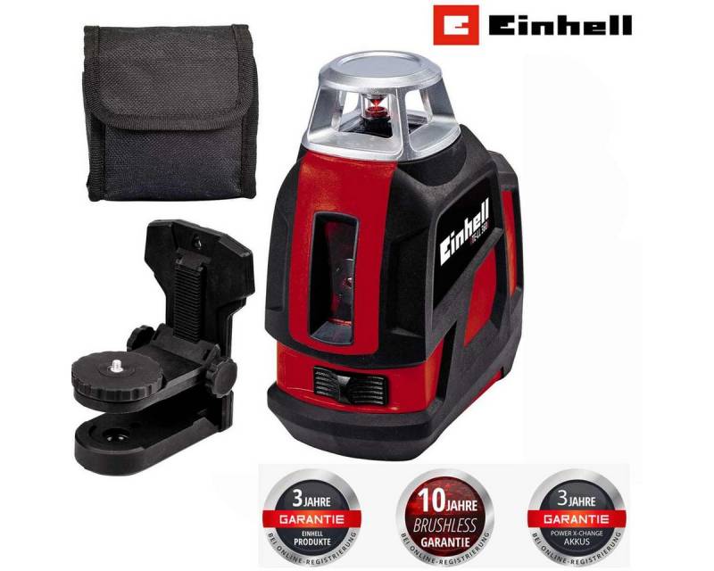 Einhell Kreuzlinienlaser Kreuzlinienlaser TE-LL 360 selbstnivellierend,+. Wandhalterung Tasche von Einhell