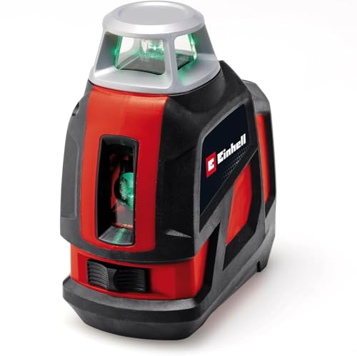 Einhell Kreuzlinienlaser TE-LL 360 G (selbstnivellierend, horizontale/vertikale grüne Laserlinien, digitale Wasserwaage, 1/4" Stativgewinde, inkl. Tasche & Wandhalterung) von Einhell