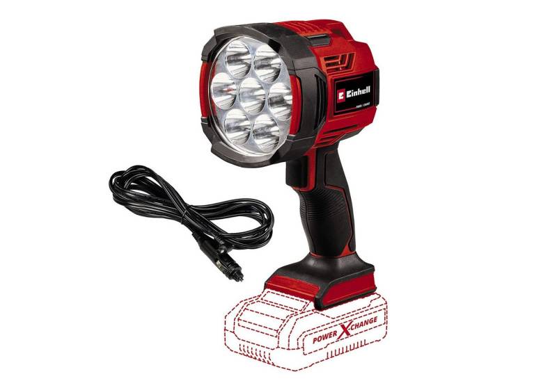 Einhell LED Baustrahler Einhell Akku Lampe TE-CL 18/2500 LiAC solo mit 7 LEDs, 6500K, Ergonomischer Griff mit Softgrip, LED von Einhell
