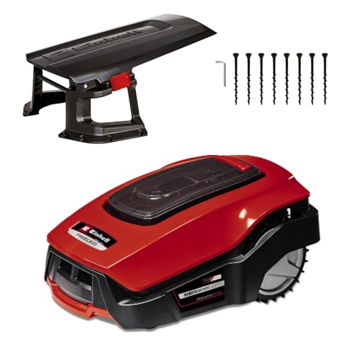 Einhell Mähroboter FREELEXO 1200 LCD BT Power X-Change (Li-Ion, 18 V, Multizonenmäher, Bluetooth App, 18 cm Schnittbreite, inkl. 5,2 Ah Akku, 4 Klemmen, Garage) von Einhell