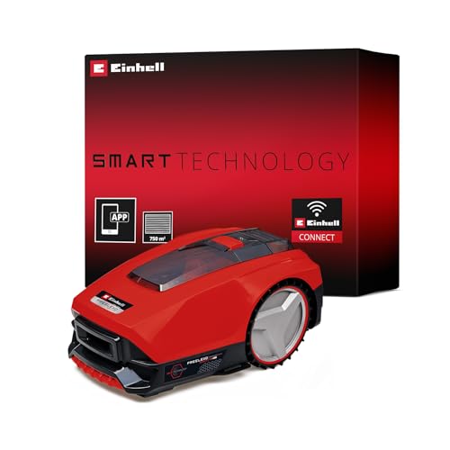 Einhell Mähroboter FREELEXO SMART 750 Power X-Change (Smarte Vernetzung, wetterabhängige Mähzeitberechnung, bis 750 m², Second Area Modus, inkl. Installationskit) von Einhell