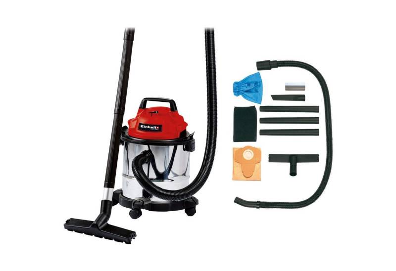 Einhell Bodenstaubsauger EINHELL TC-VC 1812 S, Nass-/Trockensauger, 1250 W, Mit Filterbeutel von Einhell